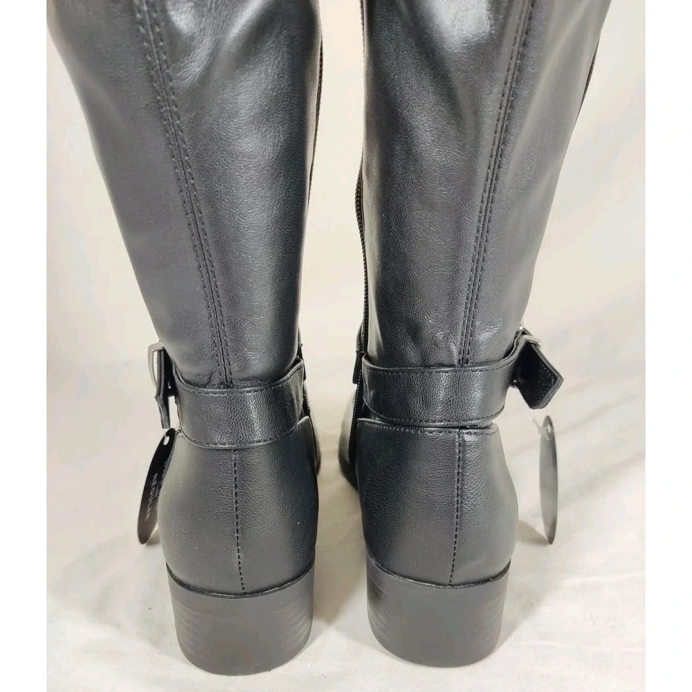 Style & Co. Womens Charlaa‎ Faux Leather Over-The-Knee Boots | Black Sm | 7M